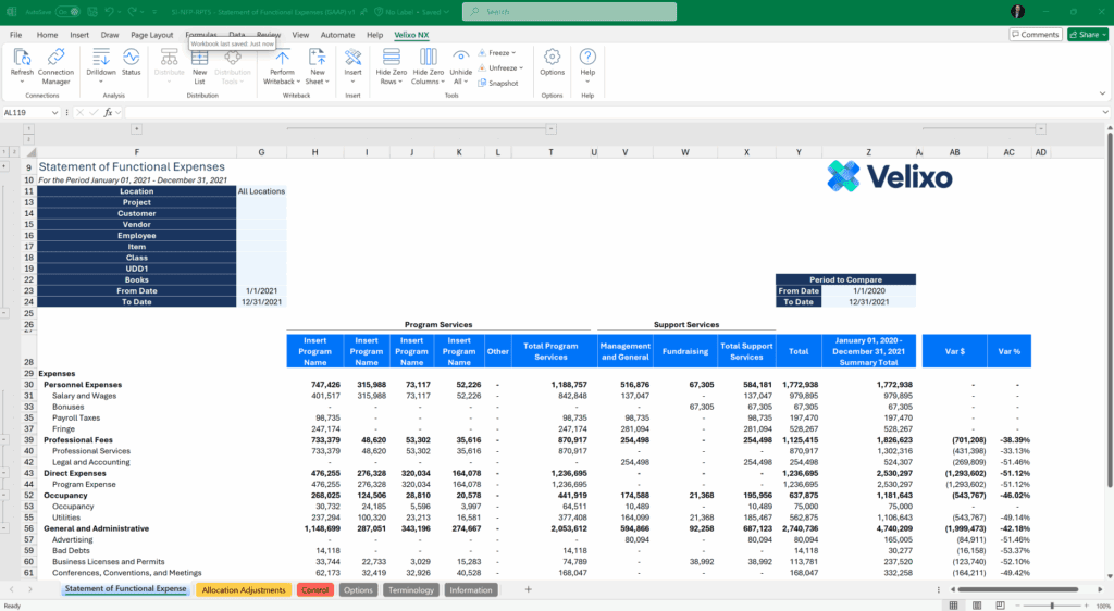 Excel for nonprofit finance