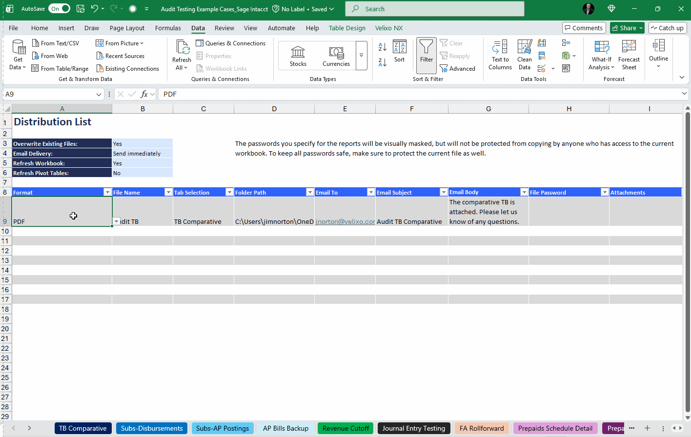 Automated report distribution